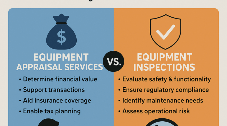 Equipment Appraisal Services vs. Equipment Inspections
